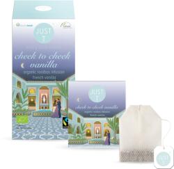 JustT Cheek To Cheek Vanilla duplakamrás filteres rooibos tea 20db