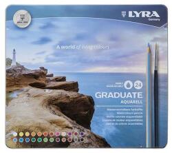 LYRA Színes ceruza LYRA Graduate Aquarell hatszögletű fémdoboz 24 db/készlet (2881240) - mystock