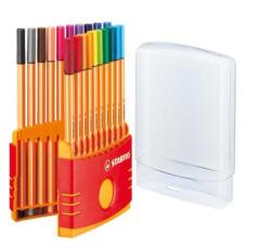 STABILO Tűfilc készlet, 0, 4 mm, STABILO "Point 88 ColorParade", 20 különböző szín (8820-03) - mystock