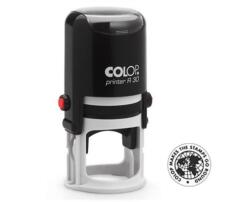 Colop Bélyegző, kör, COLOP " Printer R 30", fekete cserepárnával (01033000) - mystock