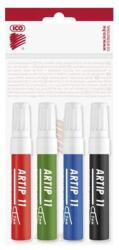 ICO Flipchart marker készlet, 1-3 mm, kúpos, ICO "Artip 11", 4 különböző szín (9580016000)