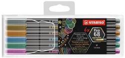 STABILO Filctoll STABILO Pen 68 metallic 6 db-os készlet (6806/8-11-01)