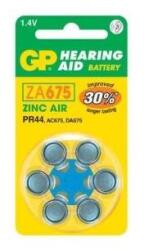 GP Batteries GP Hearing Aid ZA675 (7003ZD, PR44) Cink-levegő hallókészülék elem 6db/bliszter (B3575) - mystock
