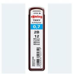rOtring Ironbél 0, 7mm, 2B Rotring Tikky, 12szál/tubus (SA-SDR505706) - mystock