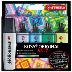 STABILO Szövegkiemelő készlet, 2-5 mm, STABILO "BOSS original Arty", 5 hideg szín (70/5-02-2-20)