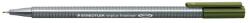 STAEDTLER Tűfilc, 0, 3 mm, STAEDTLER "Triplus 334", olivazöld (334-57)