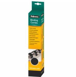 Fellowes Spirál, műanyag, 10 mm, 41-55 lap, FELLOWES, 25 db, fekete (5331102) - mystock