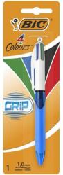 BIC Golyóstoll, 0, 32 mm, nyomógombos, négyszínű, BIC "4 Colours Grip Original (8871292) - mystock