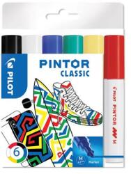 Pilot Dekormarker készlet, 1, 4 mm, PILOT "Pintor M" 6 különböző klasszikus szín (PIN-NORM-S6-M) - mystock