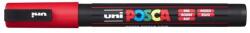 uni Dekormarker, 0, 9-1, 3 mm, UNI "Posca PC-3M", piros (PC-3M RED)