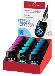 Faber-Castell Hegyező display, kétlyukú, 2 tartályos, FABER-CASTELL, vegyes színek (183535)