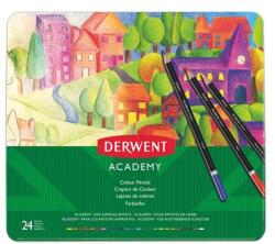 Derwent Színes ceruza készlet, fém doboz, DERWENT "Academy", 24 különböző szín (2301938) - mystock