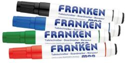 Franken Táblamarker készlet, 1-3mm, kerek, antibakteriális mágneses, Franken, 4 klf. szín (Z1703) - mystock