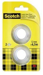 3M Ragasztószalag, kétoldalas, utántöltő, 12mm x 6, 3 m, 3M SCOTCH, 2db/bliszt (UU008702373) - mystock