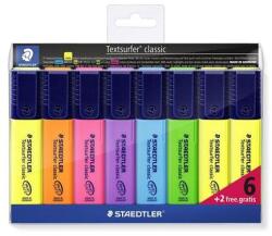 STAEDTLER Szövegkiemelő készlet, 1-5 mm, STAEDTLER "Textsurfer Classic 364", 6+2 különböző szín (364 A WP8) - mystock