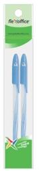 FlexOffice Golyóstoll, 0, 3 mm, 2 db/bliszter, kupakos, FLEXOFFICE "Candee", kék (FO-027BLUEBL) - mystock