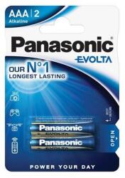 Panasonic Elem, AAA mikro, 2 db, PANASONIC "Evolta (LR03EGE-2BP/LR03EGE/2BP) - mystock