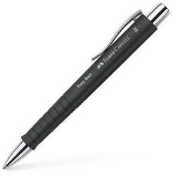 Faber-Castell Golyóstoll, 0, 7 mm, nyomógombos, FABER-CASTELL "Poly Ball", fekete (241153)