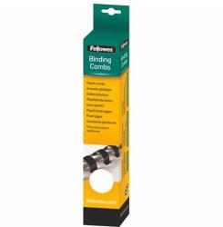 Fellowes Spirál, műanyag, 14 mm, 81-100 lap, FELLOWES, 25 db, fehér (5331603) - mystock