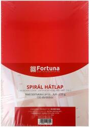 Fortuna Hátlap FORTUNA A4 230g matt bőrhatású piros 100/dob (FO00106) - mystock