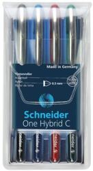 Schneider Rollertoll készlet, 0, 3 mm, SCHNEIDER "One Hybrid C", 4 szín (183194) - mystock