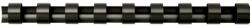 Fellowes Spirál, műanyag, 6 mm, 10-20 lap, FELLOWES, 100 db, fekete (5345307) - mystock