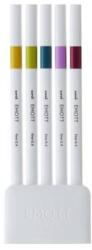 uni Tűfilc UNI EMOTT 5db-os készlet 0, 4mm (szalmasárga, almazöld, kékeszöld, írisz lila, vörösbor) (2UEMOTTNO8) - mystock
