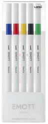 uni Tűfilc UNI EMOTT 5db-os készlet 0, 4mm (kék, piros, sárga, fekete, zöld) (2UEMOTTNO1) - mystock