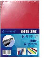 Bluering Hátlap, A4, 230 g. bőrhatású 100 db/csomag, Bluering® piros - mystock