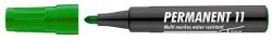 ICO Alkoholos marker, 1-3 mm, kúpos, ICO "Permanent 11", zöld (9580007005)