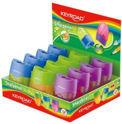 Keyroad Hegyező 2 lyukú tartályos 12 db/display Keyroad Mellow vegyes színek (KR971687) - mystock