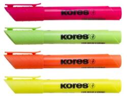 Kores Szövegkiemelő készlet, 0, 5-5 mm, KORES "High Liner Plus", 4 különböző szín (36040)