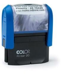 Colop Bélyegző, COLOP "Printer 20" kék ház/fekete párna - mystock