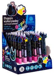Astra Golyóstoll ASTRA PEN radírozható cats 0, 5 mm 36 db/display (201023003) - mystock