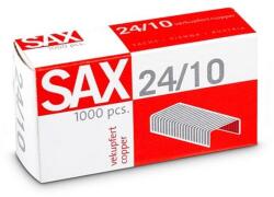 Sax Tűzőkapocs, 24/10, réz, SAX, 1000db/doboz (7330003000) - mystock