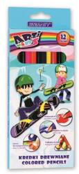 GRANIT Színes ceruza készlet, háromszögletű, GRANIT "Arti Kids", 12 különböző szín (KD2012P00) - mystock
