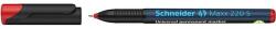 Schneider Alkoholos marker, OHP, 0, 4 mm, SCHNEIDER "Maxx 220 S", piros (112402)