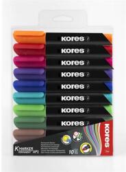 Kores Alkoholos marker, 3-5 mm, kúpos, KORES "K-Marker", 10 különböző szín (20900)