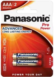 Panasonic Elem, AAA mikro, 2 db, PANASONIC "Pro power (LR03PPG-2BP/LR03PPG/2BP) - mystock
