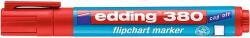 Edding Flipchart marker, 1, 5-3 mm, kúpos, EDDING "380", piros (7580011001)