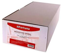 Fortuna Iratspirál műanyag FORTUNA 12mm 56-80 lap fehér 100/dob - mystock