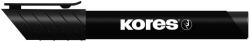 Kores Alkoholos marker, 3-5 mm, kúpos, KORES "K-Marker", fekete (20930)