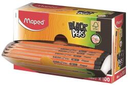 Maped Grafitceruza display, HB, háromszögletű, MAPED "Black Peps", 100db/disp (850040FC)