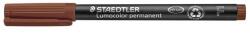 STAEDTLER Alkoholos marker, OHP, 0, 6 mm, STAEDTLER "Lumocolor 318 F", barna (318-7)