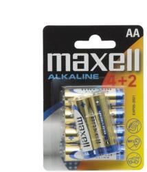 Maxell AA Alkáli Elem 4+2db/csomag (18732) - mystock