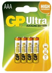 GP Batteries GP B1911 Ultra alkáli AAA (LR03) mikro ceruza elem 4db/bliszter (B1911) - mystock