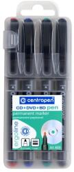 Centropen Permanent marker 1mm, CD/DVD Liner M Centropen 4606 4-es klt (646060401) - mystock