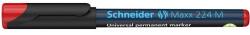 Schneider Alkoholos marker, OHP, 1 mm, SCHNEIDER "Maxx 224 M", piros (1202)