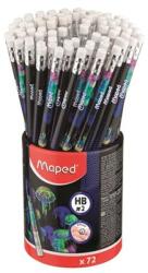 Maped Grafitceruza radírral, ceruzatartó, HB, háromszögletű, MAPED "Deepsea Paradise", 72 darab (851810) - mystock
