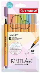 STABILO Tűfilc STABILO Point 88 Pastellove 12db/készlet (8812-7-7)